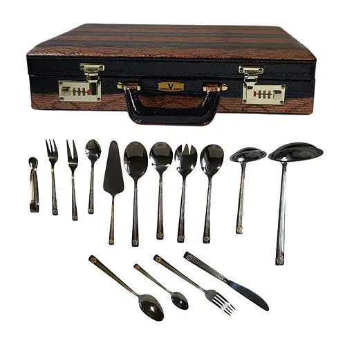 Набор столовых приборов Versace Limited Edition LV-1001 на 12 персон в подарочном кейсе 72 предмета - фото 9