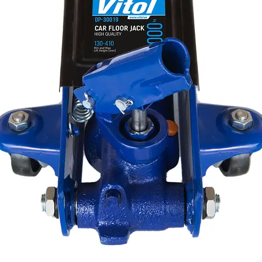 Домкрат гідравлічний підкатний Vitol 3т 130-410 мм 19 кг в коробці (DP-30019) - фото 4