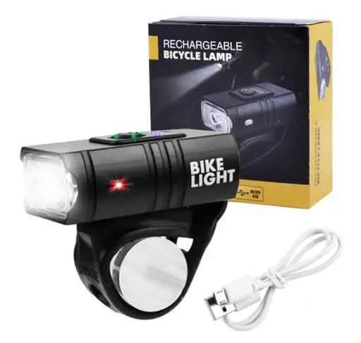 Вело фара передняя Bike Light 305 аккумуляторный велосипедный водонепроницаемый фонарь с креплением - фото 6