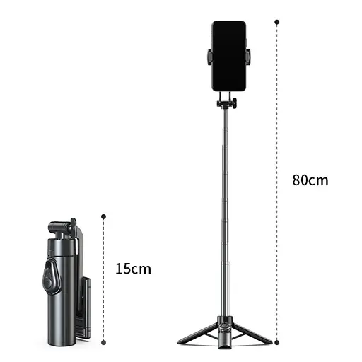 Штатив-трипод Adyss A33 с пультом 0.8 m черный - фото 9