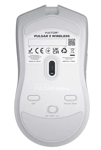 Миша HATOR Pulsar 3 Wireless White (HTM631) - фото 2