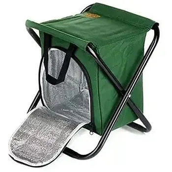 Стул Сила раскладной без спинки стальной каркас с термосумкой Ø16 мм 27х32х33 см - фото 1