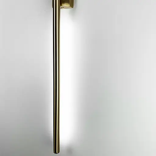 Латунне лінійне бра з прямокутною основою 80 см Line F Арт. C21/800 AB - фото 3