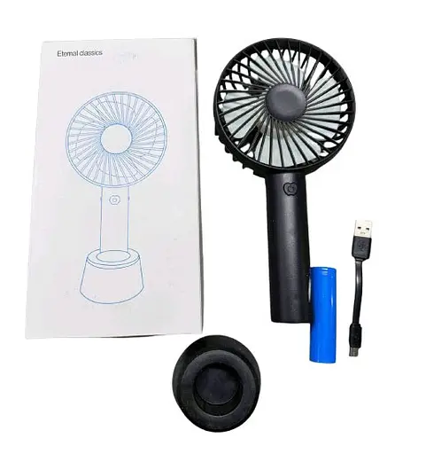 Ручний портативний вентилятор Portable Mini Fan X9 на акумуляторі з ручкою міні вентилятор USB - фото 3