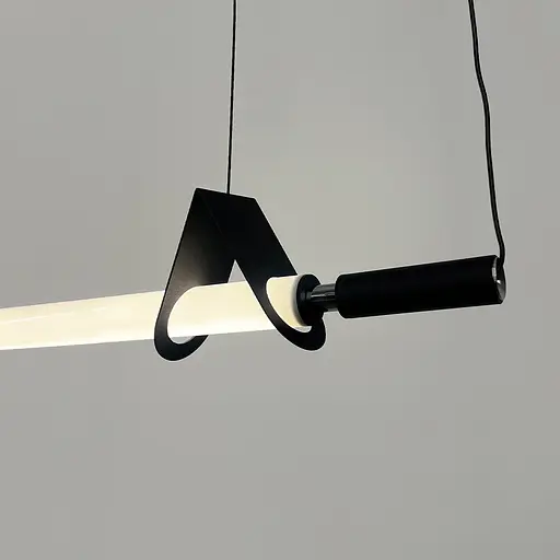 Трубчатый светильник LED с черным корпусом 120 см | Line F | Ст. NO17-1200L BK - фото 3