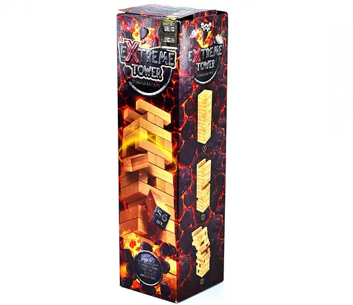 Настільна гра "Extreme Tower" Danko Toys XTW-01, 56 дерев'яних брусків - фото 1
