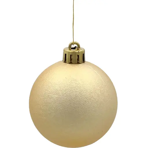 Комплект елочных шариков Chomik пластиковые 5 см золотистые 20 шт. (GIF3801) - фото 3