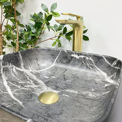 Умивальник VBI Alghero black onyx matt накладний VBI-013303, Чорний матовий - фото 5