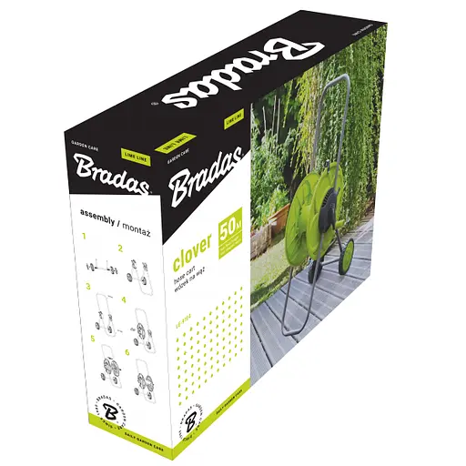 Візок для шлангу Bradas CLOVER LIME LINE 1/2" 50 м LE-9104 - фото 2