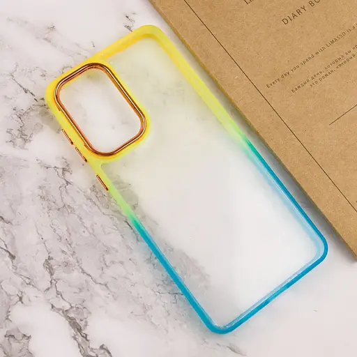 Чохол TPU+PC Fresh sip series для Xiaomi Redmi Note 11 Pro 4G/5G / 12 Pro 4G Бірюзовий / Помаранчевий - фото 3