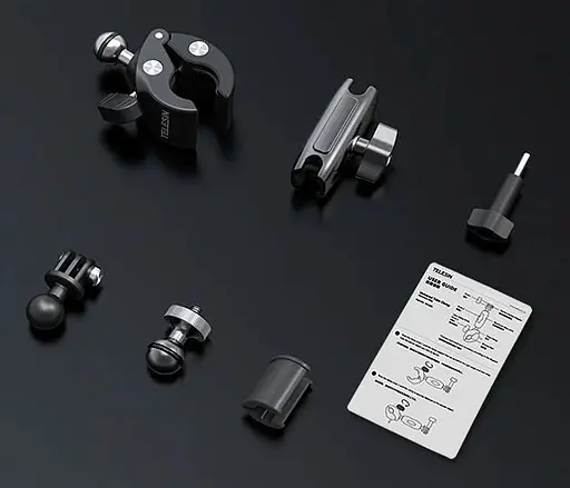 Зажим Telesin Aluminum Alloy Universal Handlebar Mount (GP-HBM-001) [83956] - фото 5