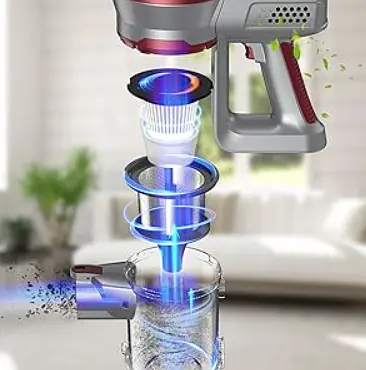 Пылесос аккумуляторный беспроводной Hosome Family H20-180 с подсветкой - фото 7