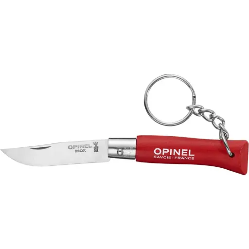 Нож Opinel Keychain №4 VRI Inox. Цвет – красный