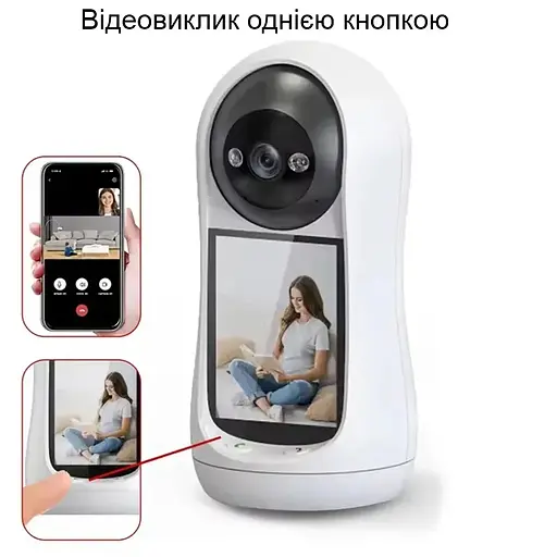Возвратная камера WIFI Nectronix V5 с экраном с охранными функциями - фото 2