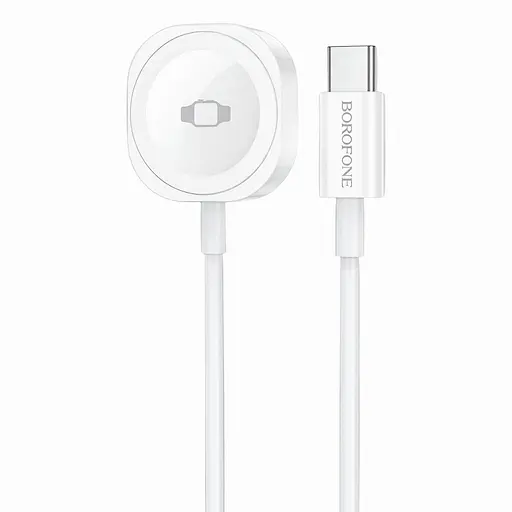 Зарядное устройство Borofone BQ35 беспроводное для смарт-часов Type-C пластик 2.5W белый - фото 2