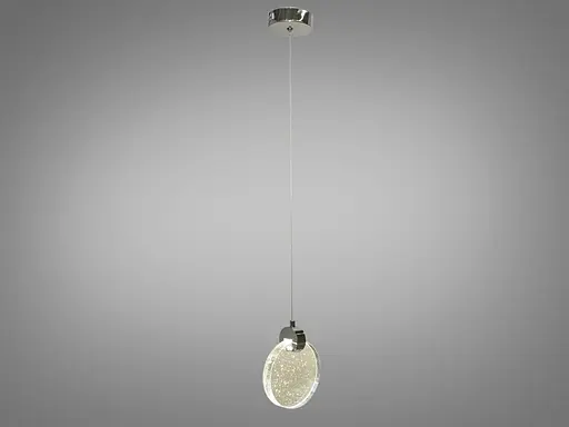 Сучасна світлодіодна люстра підвіс, 3W, хром - фото 2