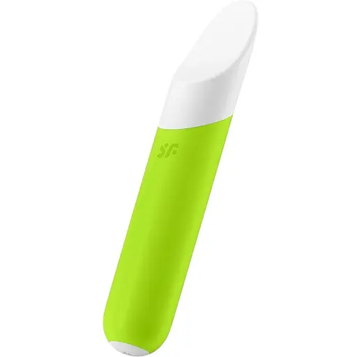 Минивибратор с гибким язычком Satisfyer Ultra Power Bullet 7 Салатовий