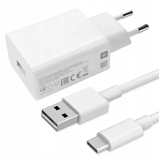 Комплект быстрой зарядки для телефона Xiaomi 18W блок и кабель USB-C - фото 2