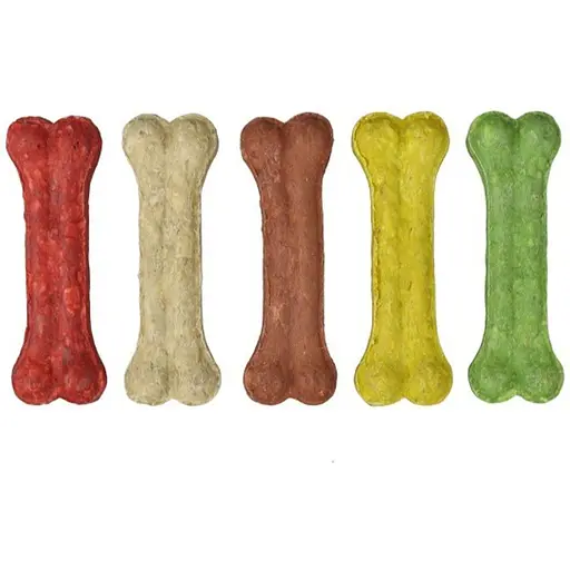 Лакомство для собак TatraPet Munchy цветные косточки 11 см 40 г  