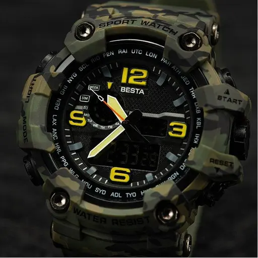 Мужские наручные тактические часы Besta Lion (Камуфляж) - фото 4