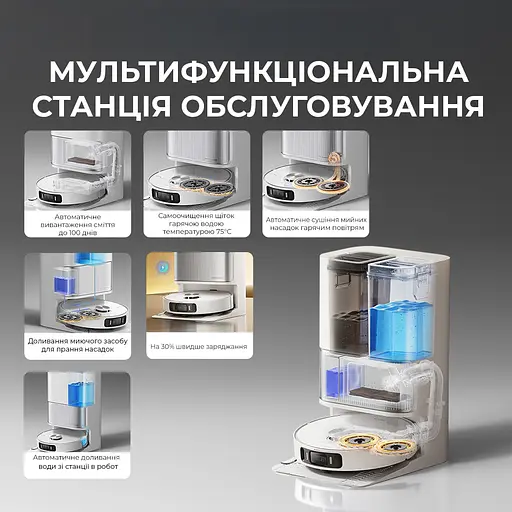 Робот-пилосос миючий Dreame Bot L40 Ultra AE White - фото 4