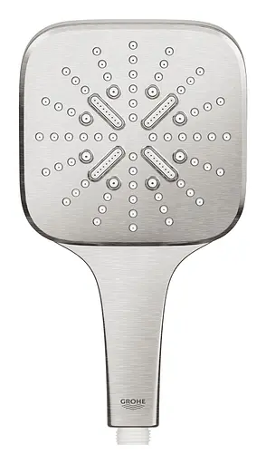 Ручний душ 3 режими струменя Grohe Rainshower SmartActive 130 Cube 26582DC0, Нержавіюча сталь - фото 2