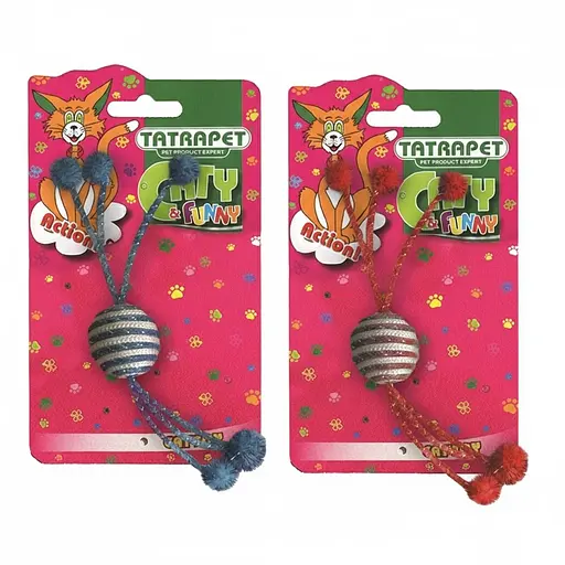 Игрушка для кошек TatraPet Caty Funny мячик из шпагата 4 x 20 см 