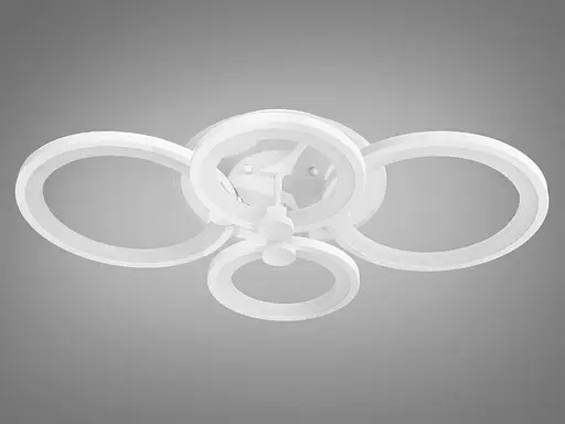 Пристельова лед люстра з дімером та кольоровою лед підсвіткою, 100W - фото 2