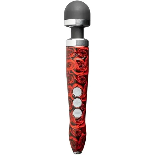 Вібромасажер Doxy Die Cast 3R Rose Pattern металевий корпус перезаряджається