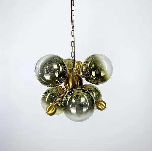 Подвесная люстра в золотом корпусе | Line F | Арт. 0666/6 GD - фото 2