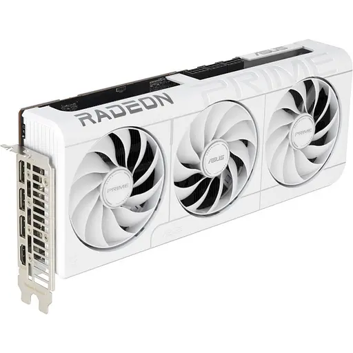 Відеокарта Radeon RX 9070 XT Asus PRIME OC (White Edition) 16Gb GDDR6 256-bit HDMI/3xDP 3030/20000 MHz 3x8-pin (PRIME-RX9070XT-O16G-WHITE) - фото 2