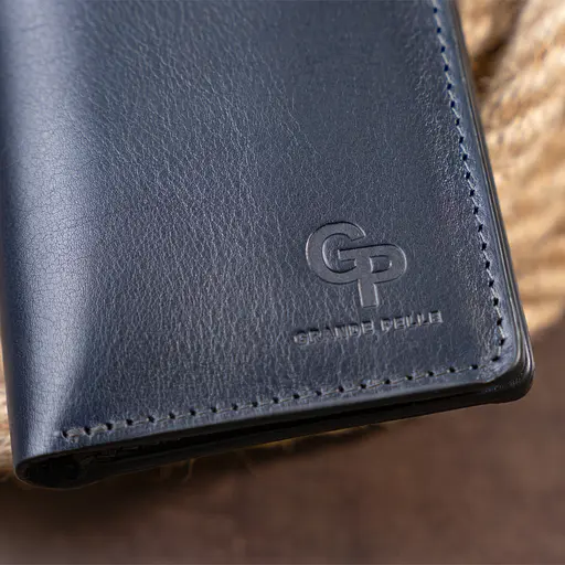Мужской кожаный кошелек Grande Pelle 9.5х10х2 см acs0016029 - фото 9