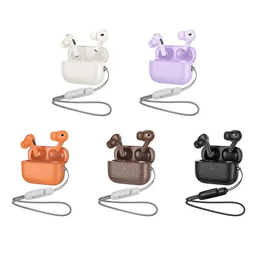 Наушники беспроводные Hoco EQ9 Duke true wireless BT5.3/7hours оранжевые - фото 5