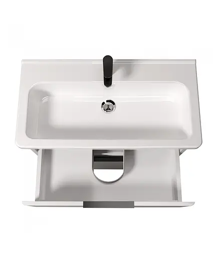 Тумба Мойдодир Freya 80 з умивальником Ipek 80 Білий - фото 7