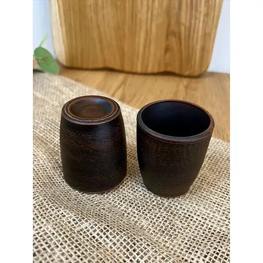 Чарка 70 мл керамічна (глиняна) Гладка - фото 5