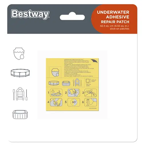 Ремкомплект BestWay 62091 Заплатка Клей + плівка - фото 1