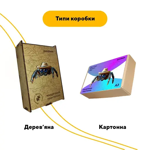 Пазл деревянный Путешественник Паутиной, А5, 35 элементов, Картонная коробка - фото 4