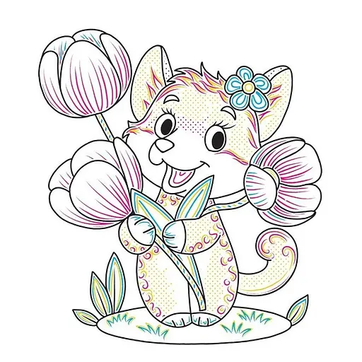 Дитяча книжка-розмальовка "У квітнику" 1806009, 12 сторінок - фото 3