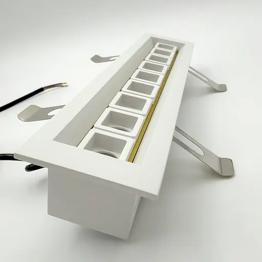 Встраиваемый светильник Skarlat RSL74166 9x2W WH+GD 3000K - фото 4