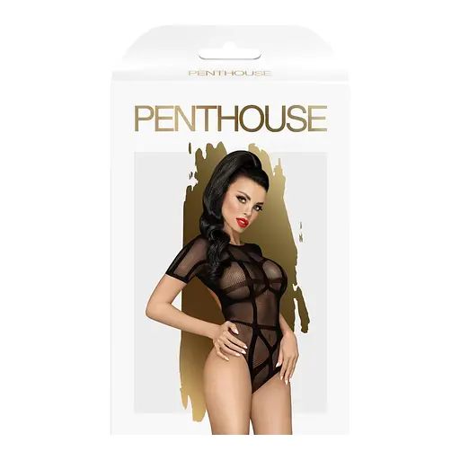 Боді Penthouse Lingerie Be Mine S-L (чорний) - фото 3