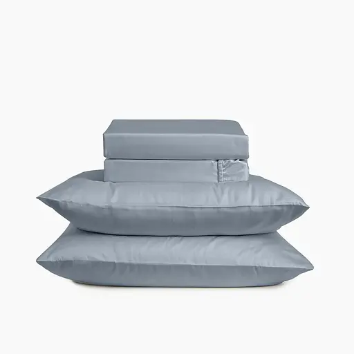 Простирадло на резинці МВМ My Home Місячне сяйво 160x200 см хмарно-сіре (BL-FS-18 CLOUDY GRAY) - фото 3