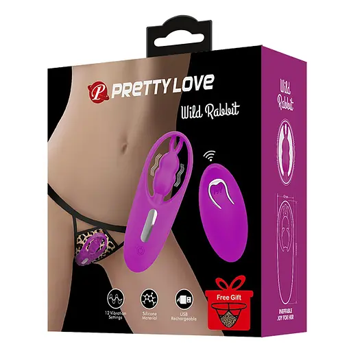 Вібратор для клітора Pretty Love Wild Rabbit 10.8 см фіолетовий - фото 8