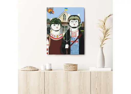 Раскраска по номерам Оrner Українська Котика. Оборона (40х50) (orner-1675) - фото 3