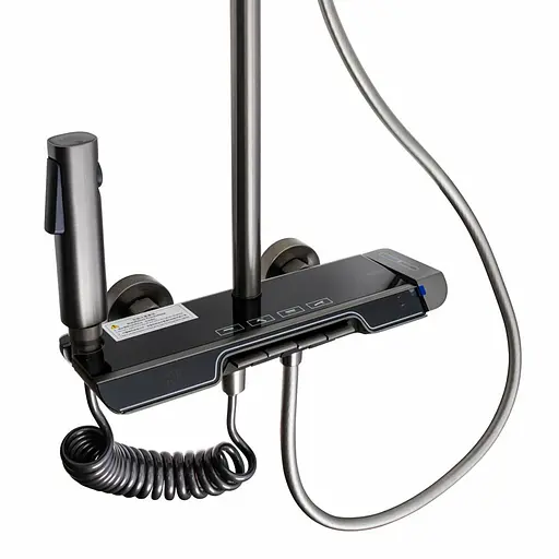 Душова система Platinum з термостатом KZ22 графіт, Графіт - фото 5