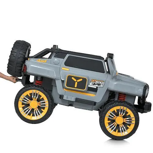 Електромобіль дитячий Bambi Джип M 5821EBLR-11 24V Racer 15 км/год сірий - фото 10