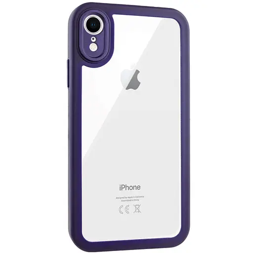 Чохол Epik TPU Transparent + Colour 1,5 mm для Apple iPhone XR 6.1 Purple