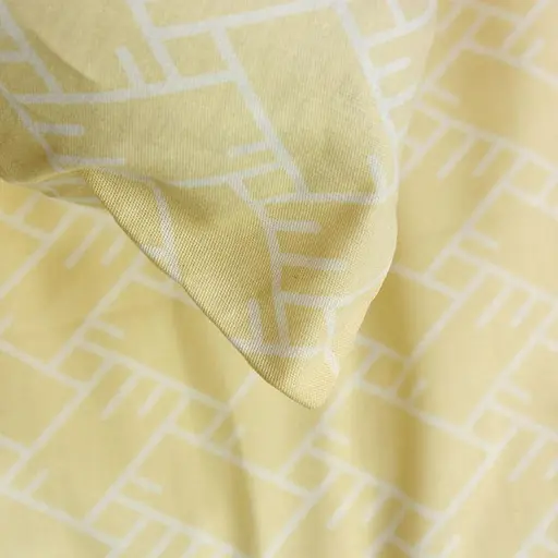 Пододеяльник 216х240 см сатин желтого цвета 327258 - фото 2