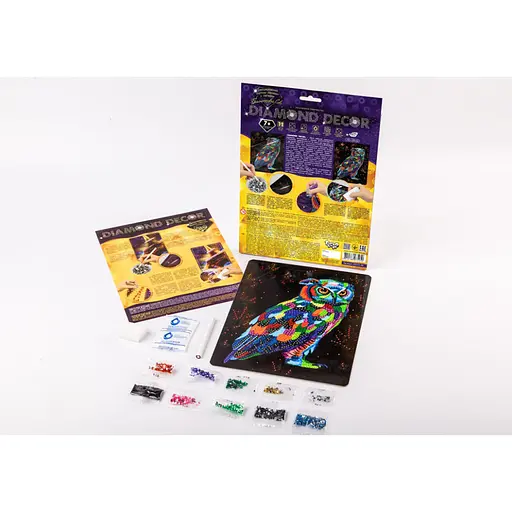 Набір креативної творчості Діамантова сова DD-01-09 "DIAMOND DECOR" - фото 2