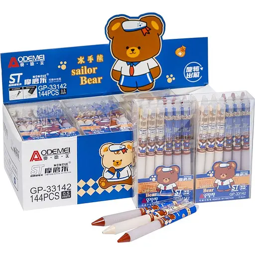 Ручка автоматическая Пиши-стирай, синяя, 12 шт., 33142