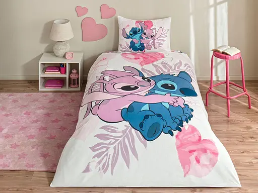 Підлітковий комплект Disney Lilo & Stitch Ранфорс / простирадло на резинці Tac pbe0051167 - фото 1
